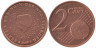  Нидерланды. 2 евроцента 2009 год. Портрет королевы Беатрикс в профиль. 