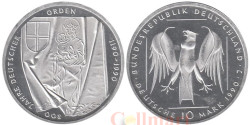 Германия (ФРГ). 10 марок 1990 год. 800 лет Тевтонскому Ордену.