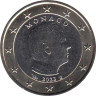  Монако. 1 евро 2023 год. Князь Монако Альбер II. 