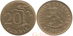 Финляндия. 20 пенни 1982 год.