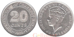 Малайя. 20 центов 1939 год.