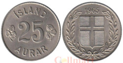 Исландия. 25 эйре 1965 год.