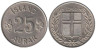  Исландия. 25 эйре 1965 год. 