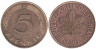  ФРГ. 5 пфеннигов 1991 год. (G) 
