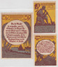  Набор банкнот. Германия. Мальхин 10, 20, 25 пфеннигов 1922 год. Нотгельды, 3 штуки. (XF) 