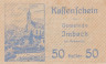  Бона. Австрия. Имбах 50 геллеров 1920 год. Нотгельд. (XF) 