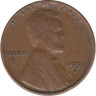  США. 1 цент 1953 год. Авраам Линкольн (пшеничный цент). (D) 