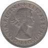  Великобритания. 1 шиллинг 1955 год. Герб Англии. 