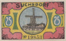  Бона. Германия. Зуксдорф 25 пфеннигов 1921 год (вариант 3). Нотгельд. (VF) 