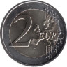  Люксембург. 2 евро 2022 год. 50 лет флагу Люксембурга. 