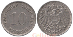 Германская империя. 10 пфеннигов 1912 год. Герб. (J)