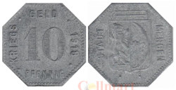 Германия. Менген. 10 пфеннигов 1918 год. Нотгельд.