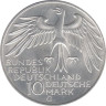  Германия (ФРГ). 10 марок 1972 год. XX летние Олимпийские Игры, Мюнхен 1972 - Стадион. (G) 