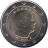  Монако. 2 евро 2023 год. Князь Монако Альбер II. 