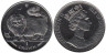  Остров Мэн. 1 крона 1997 год. Кошки - Длинношёрстная дымчатая кошка. 