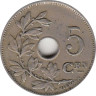  Бельгия. 5 сантимов 1927 год. KONINGRIJK BELGIE 