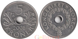 Норвегия. 5 крон 2008 год.