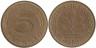  ФРГ. 5 пфеннигов 1980 год. (D) 