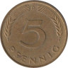  ФРГ. 5 пфеннигов 1980 год. (D) 