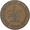  ФРГ. 5 пфеннигов 1966 год. (D) 