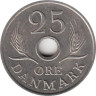  Дания. 25 эре 1966 год. 