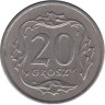  Польша. 20 грошей 1991 год. Герб. 
