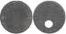  Германия - Третий рейх. 1 рейхспфенниг 1940 год. Цинк. (G) 