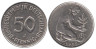  ФРГ. 50 пфеннигов 1980 год. (J) 