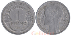 Франция. 1 франк 1958 год. Тип Морлон. Марианна. (без отметки монетного двора)