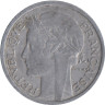  Франция. 1 франк 1958 год. Тип Морлон. Марианна. (без отметки монетного двора) 