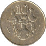  Кипр. 10 центов 1993 год. Декоративная ваза. 