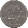  Германия (ГДР). 20 марок 1972 год. Фридрих фон Шиллер. 