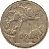  Австралия. 1 доллар 1984 год. Кенгуру. 
