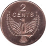  Соломоновы Острова. 2 цента 2005 год. Церемониальное украшение - Дух орла. 