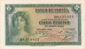  Бона. Испания 5 песет 1935 год. Женский портрет. (AU) 