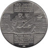  Германия. 10 евро 2013 год. 150 лет Красному Кресту. 