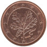  Германия. 2 евроцента 2006 год. Дубовые листья. (G) 