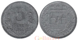 Германия. Изерлон. 5 пфеннигов 1917 год. Нотгельд.