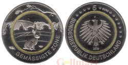Германия. 5 евро 2019 год. Умеренная зона. (F)