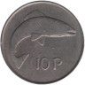  Ирландия. 10 пенсов 1982 год. Лосось. 