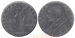 Ватикан. 100 лир 1958 год. Богиня Фидес.