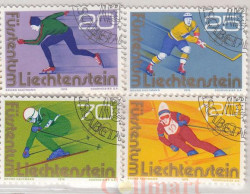 Набор марок. Лихтенштейн. Зимние Олимпийские игры 1976 года в Инсбруке. 4 марки. гашеные.