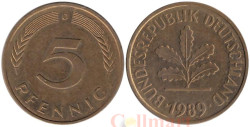 ФРГ. 5 пфеннигов 1989 год. (D)