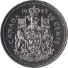  Канада. 50 центов 1993 год. (UNC) 