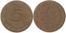  ФРГ. 5 пфеннигов 1968 год. (F) 