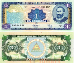 Бона. Никарагуа 1 кордоба 1995 год. Франсиско Эрнандес де Кордоба. (Пресс)