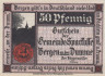  Бона. Германия. Берген-ан-дер-Думме 50 пфеннигов 1922 год. Нотгельд. (XF) 