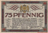  Бона. Германия. Линген 75 пфеннигов 1921 год. Нотгельд. (XF) 