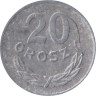  Польша. 20 грошей 1976 год. Герб. 
