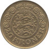  Дания. 20 крон 1990 год. Королева Маргрете II. 